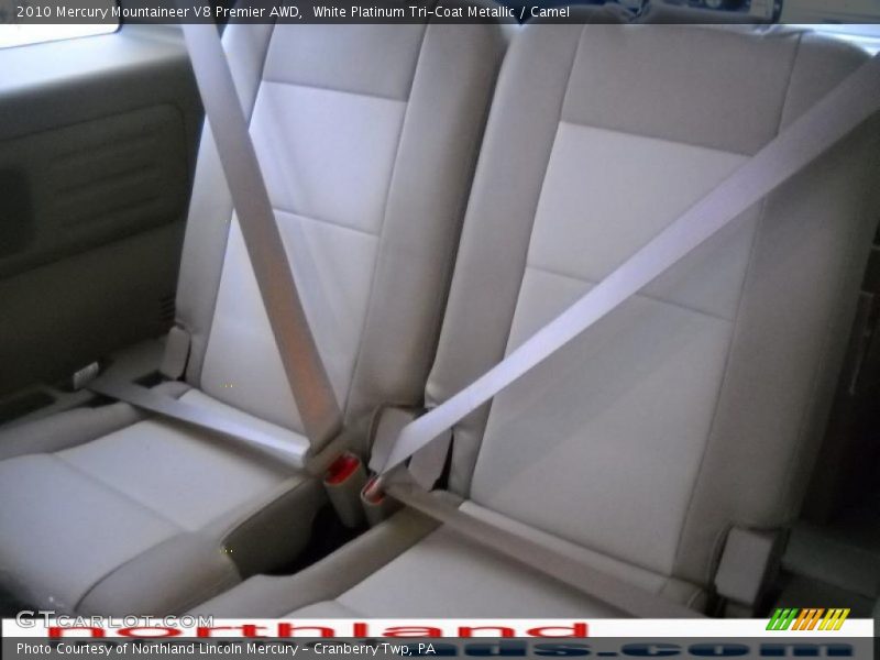 White Platinum Tri-Coat Metallic / Camel 2010 Mercury Mountaineer V8 Premier AWD