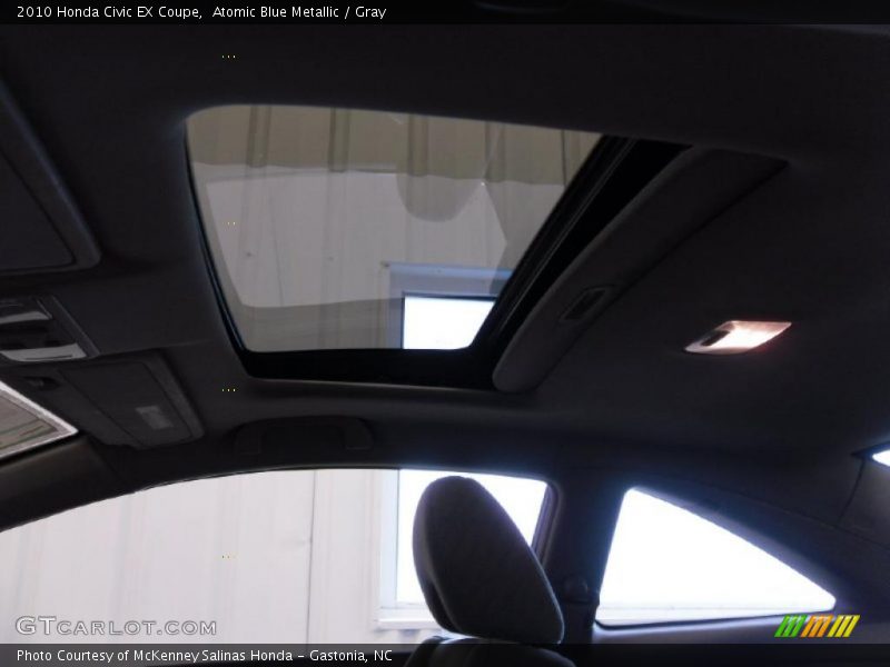 Atomic Blue Metallic / Gray 2010 Honda Civic EX Coupe