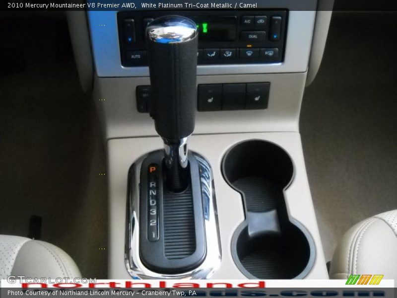 White Platinum Tri-Coat Metallic / Camel 2010 Mercury Mountaineer V8 Premier AWD