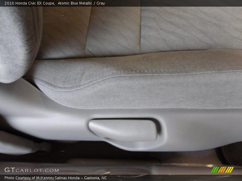 Atomic Blue Metallic / Gray 2010 Honda Civic EX Coupe