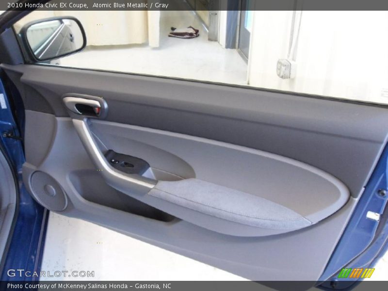 Atomic Blue Metallic / Gray 2010 Honda Civic EX Coupe