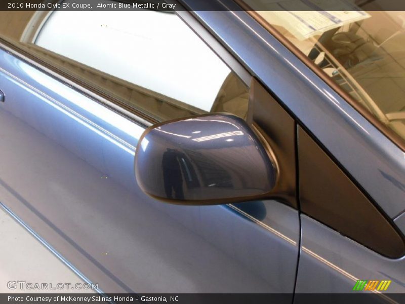 Atomic Blue Metallic / Gray 2010 Honda Civic EX Coupe