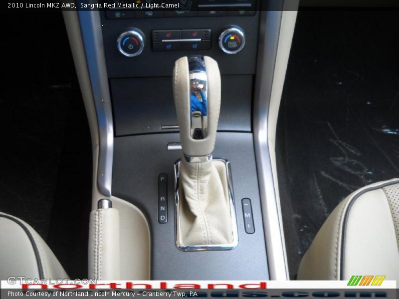 Sangria Red Metallic / Light Camel 2010 Lincoln MKZ AWD
