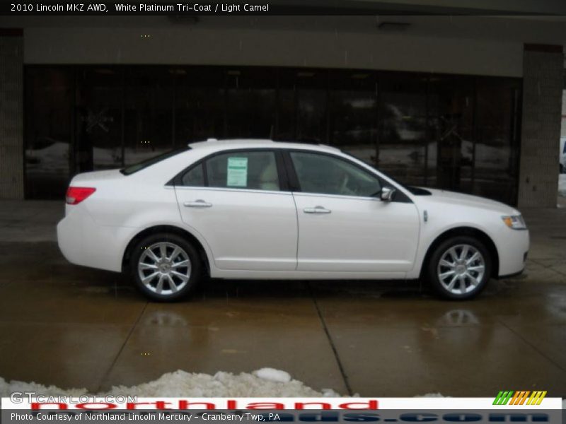 White Platinum Tri-Coat / Light Camel 2010 Lincoln MKZ AWD