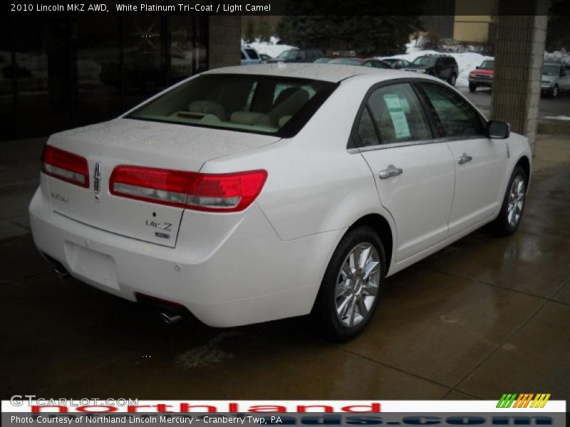 White Platinum Tri-Coat / Light Camel 2010 Lincoln MKZ AWD