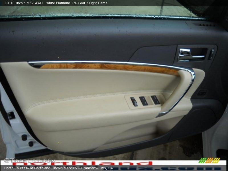 White Platinum Tri-Coat / Light Camel 2010 Lincoln MKZ AWD