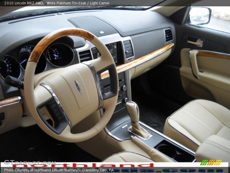 White Platinum Tri-Coat / Light Camel 2010 Lincoln MKZ AWD