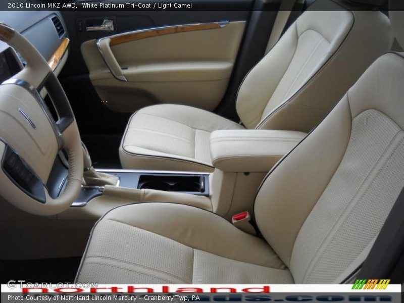 White Platinum Tri-Coat / Light Camel 2010 Lincoln MKZ AWD