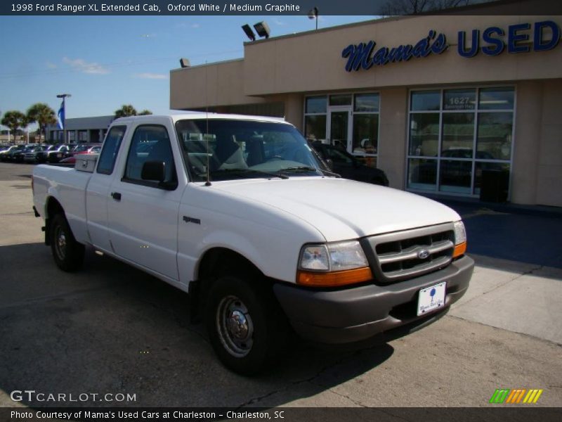 Oxford White / Medium Graphite 1998 Ford Ranger XL Extended Cab