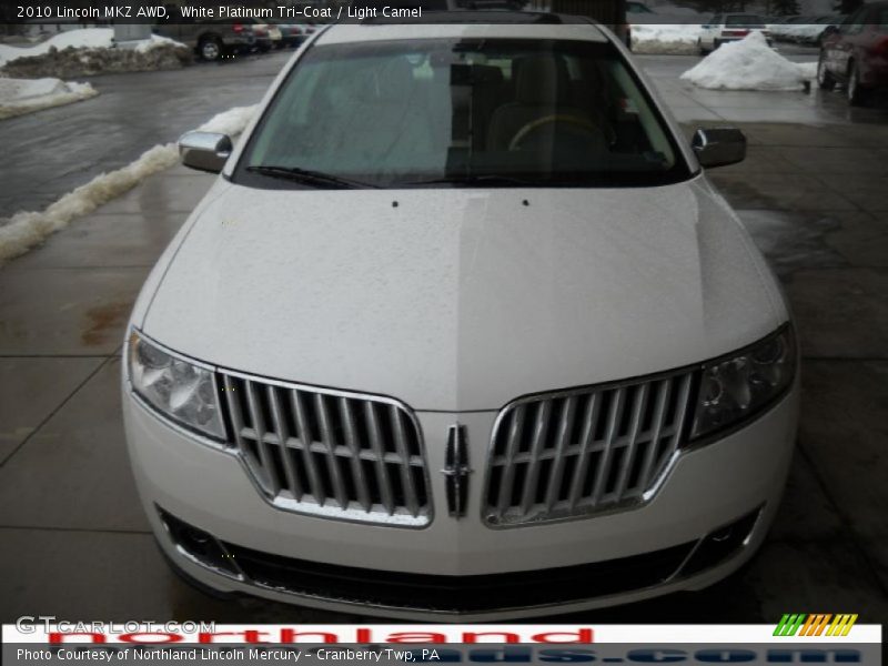 White Platinum Tri-Coat / Light Camel 2010 Lincoln MKZ AWD
