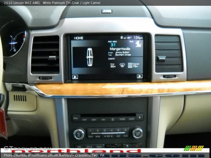 White Platinum Tri-Coat / Light Camel 2010 Lincoln MKZ AWD