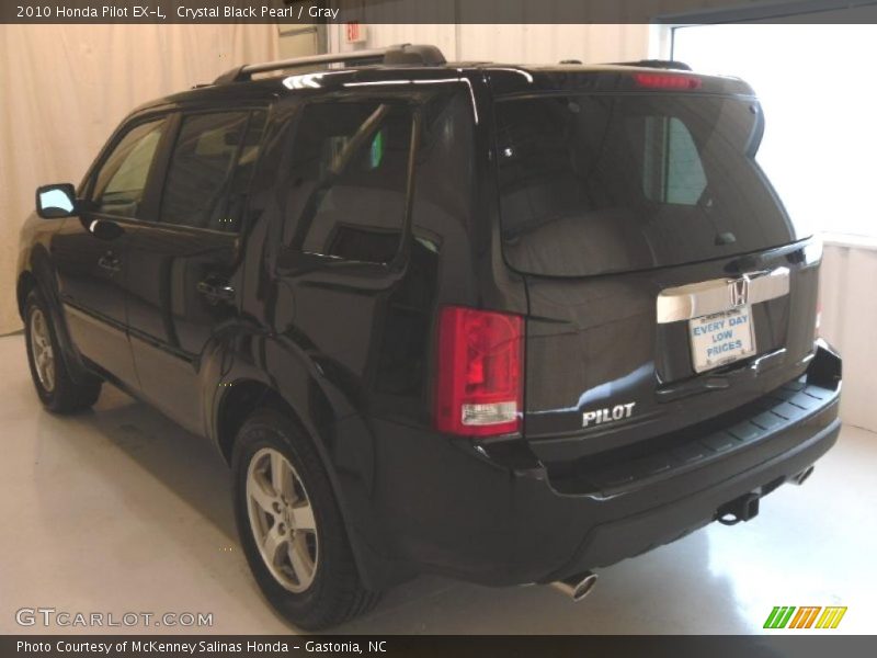 Crystal Black Pearl / Gray 2010 Honda Pilot EX-L