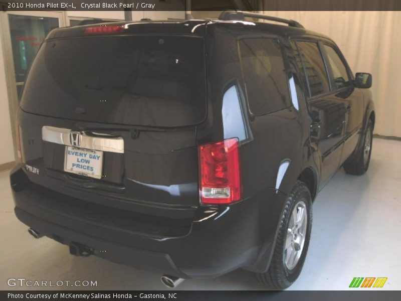 Crystal Black Pearl / Gray 2010 Honda Pilot EX-L