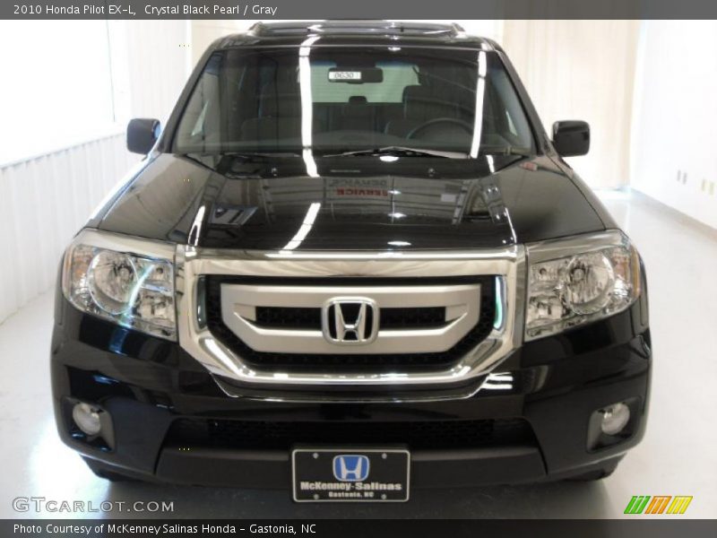 Crystal Black Pearl / Gray 2010 Honda Pilot EX-L