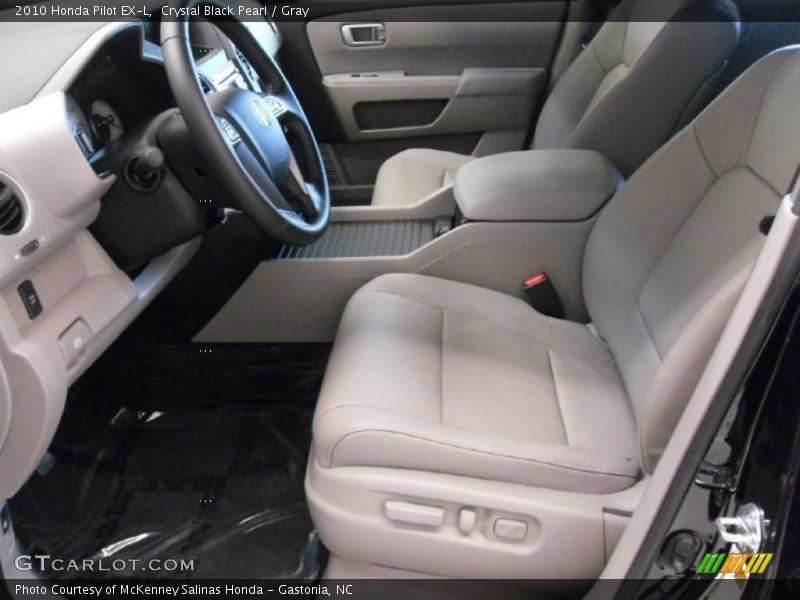 Crystal Black Pearl / Gray 2010 Honda Pilot EX-L