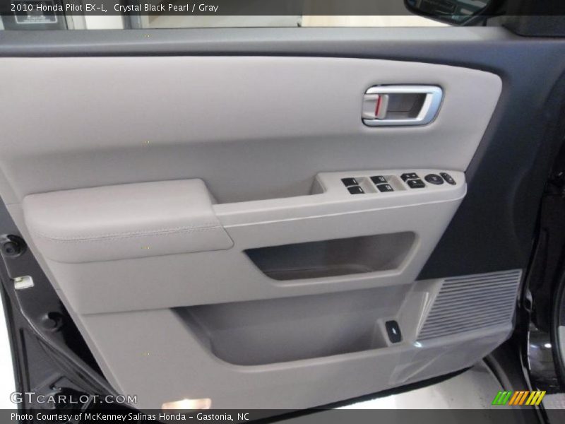Crystal Black Pearl / Gray 2010 Honda Pilot EX-L