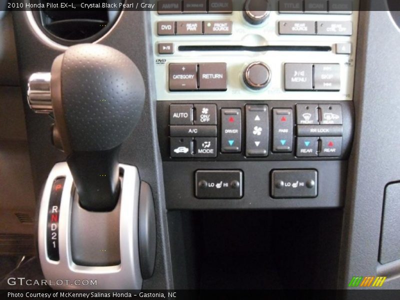 Crystal Black Pearl / Gray 2010 Honda Pilot EX-L