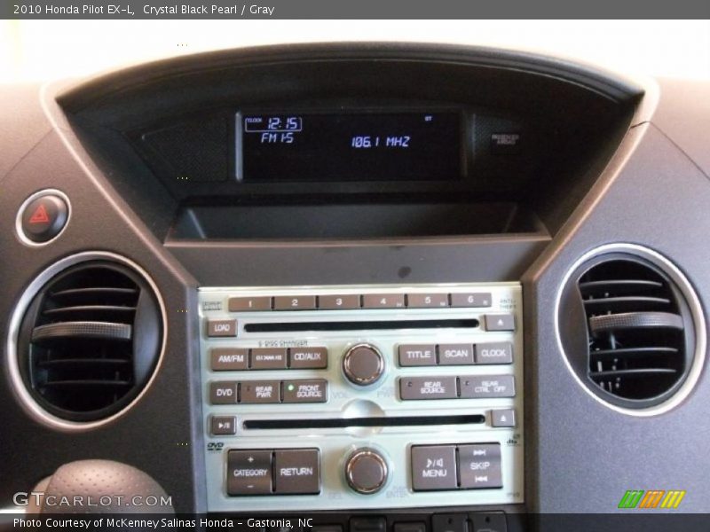 Crystal Black Pearl / Gray 2010 Honda Pilot EX-L