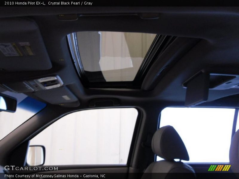 Crystal Black Pearl / Gray 2010 Honda Pilot EX-L