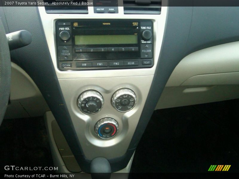 Absolutely Red / Bisque 2007 Toyota Yaris Sedan