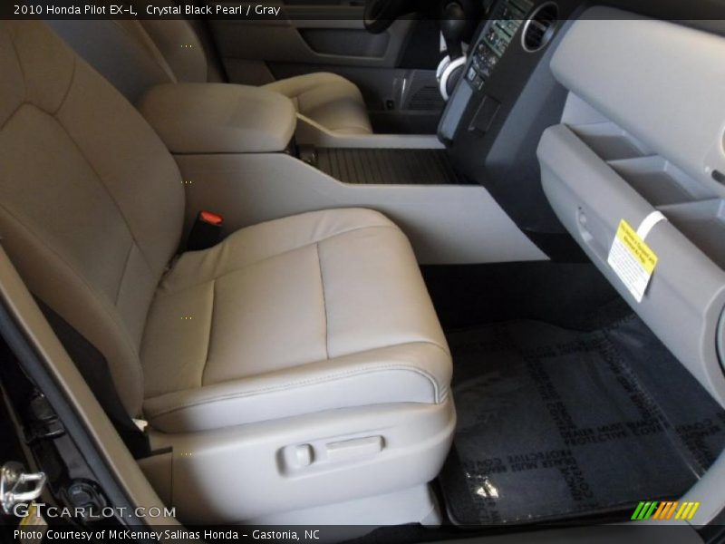 Crystal Black Pearl / Gray 2010 Honda Pilot EX-L