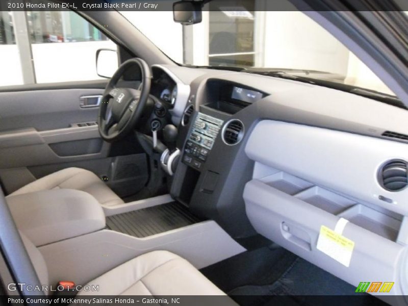 Crystal Black Pearl / Gray 2010 Honda Pilot EX-L