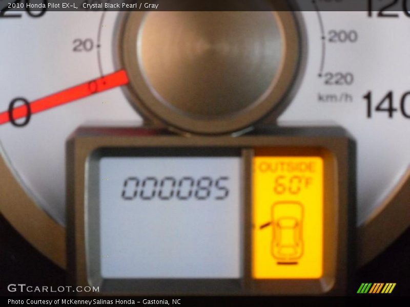 Crystal Black Pearl / Gray 2010 Honda Pilot EX-L