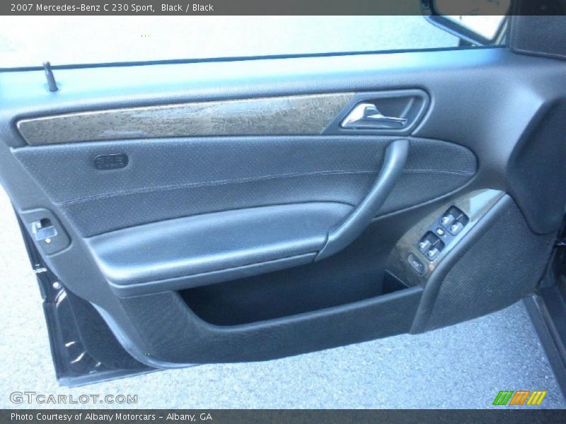 Black / Black 2007 Mercedes-Benz C 230 Sport