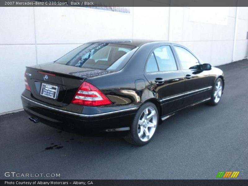 Black / Black 2007 Mercedes-Benz C 230 Sport