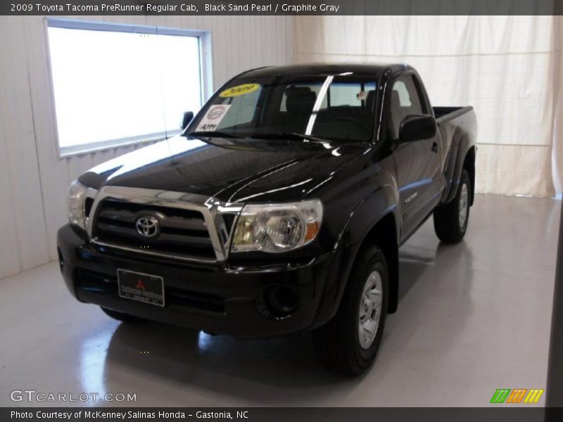 Black Sand Pearl / Graphite Gray 2009 Toyota Tacoma PreRunner Regular Cab