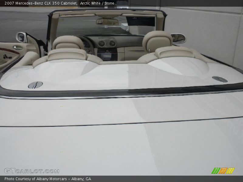 Arctic White / Stone 2007 Mercedes-Benz CLK 350 Cabriolet
