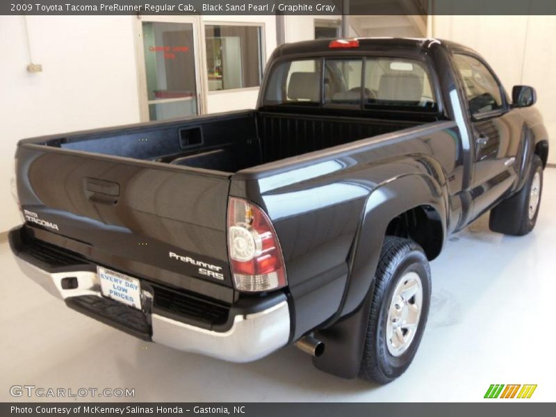 Black Sand Pearl / Graphite Gray 2009 Toyota Tacoma PreRunner Regular Cab