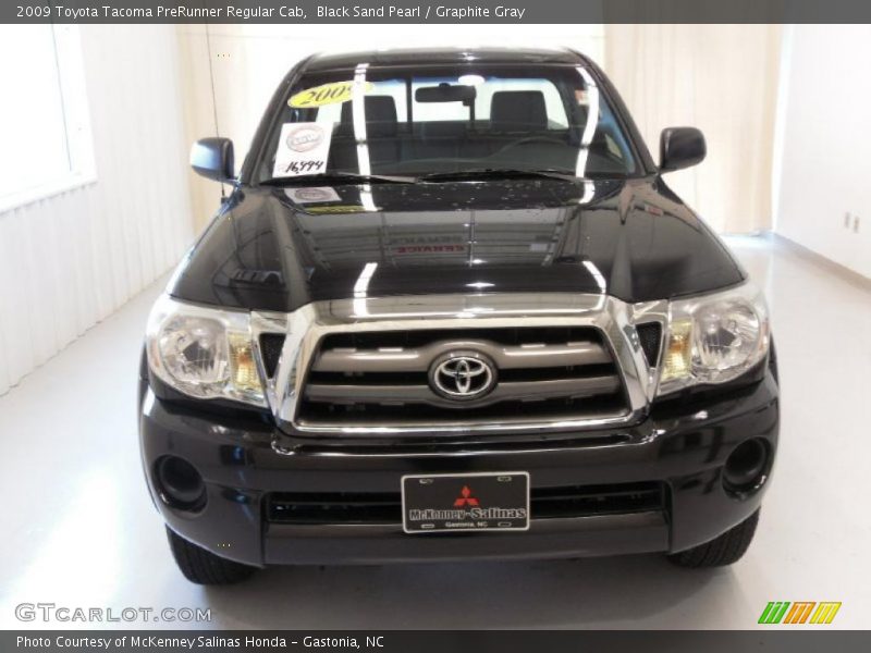 Black Sand Pearl / Graphite Gray 2009 Toyota Tacoma PreRunner Regular Cab