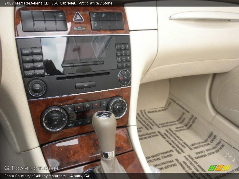 Arctic White / Stone 2007 Mercedes-Benz CLK 350 Cabriolet