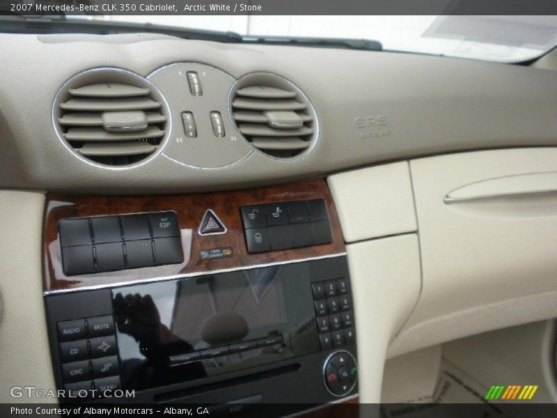 Arctic White / Stone 2007 Mercedes-Benz CLK 350 Cabriolet