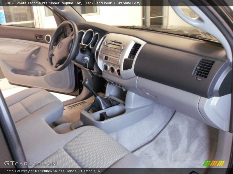 Black Sand Pearl / Graphite Gray 2009 Toyota Tacoma PreRunner Regular Cab
