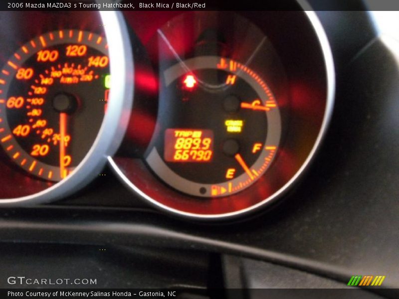 Black Mica / Black/Red 2006 Mazda MAZDA3 s Touring Hatchback