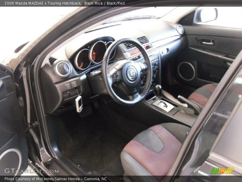 Black Mica / Black/Red 2006 Mazda MAZDA3 s Touring Hatchback