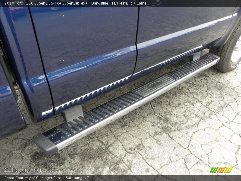 Dark Blue Pearl Metallic / Camel 2010 Ford F250 Super Duty FX4 SuperCab 4x4