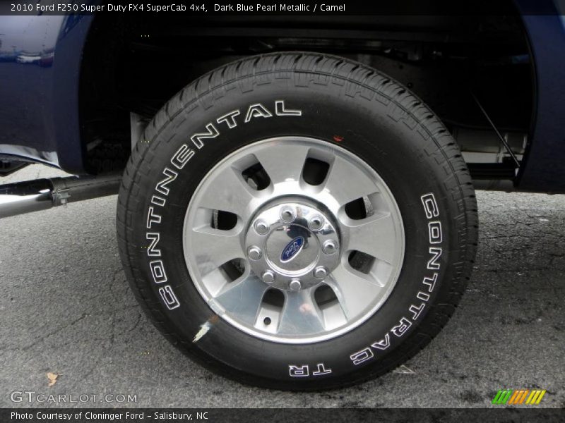 Dark Blue Pearl Metallic / Camel 2010 Ford F250 Super Duty FX4 SuperCab 4x4