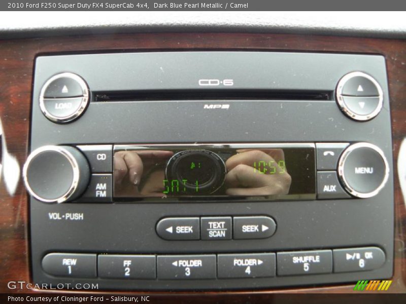 Dark Blue Pearl Metallic / Camel 2010 Ford F250 Super Duty FX4 SuperCab 4x4