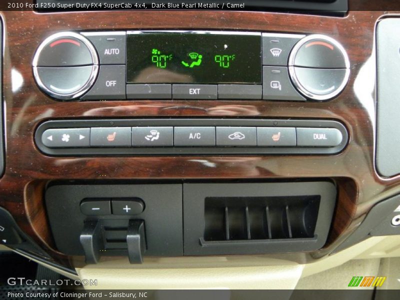 Dark Blue Pearl Metallic / Camel 2010 Ford F250 Super Duty FX4 SuperCab 4x4