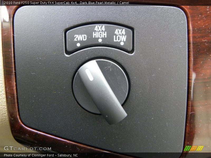 Dark Blue Pearl Metallic / Camel 2010 Ford F250 Super Duty FX4 SuperCab 4x4