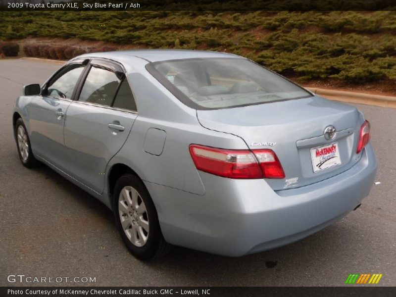 Sky Blue Pearl / Ash 2009 Toyota Camry XLE