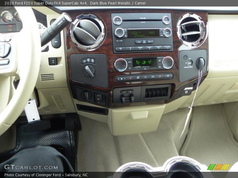 Dark Blue Pearl Metallic / Camel 2010 Ford F250 Super Duty FX4 SuperCab 4x4