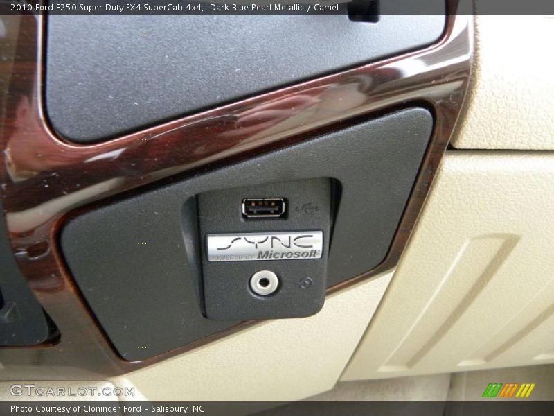 Dark Blue Pearl Metallic / Camel 2010 Ford F250 Super Duty FX4 SuperCab 4x4