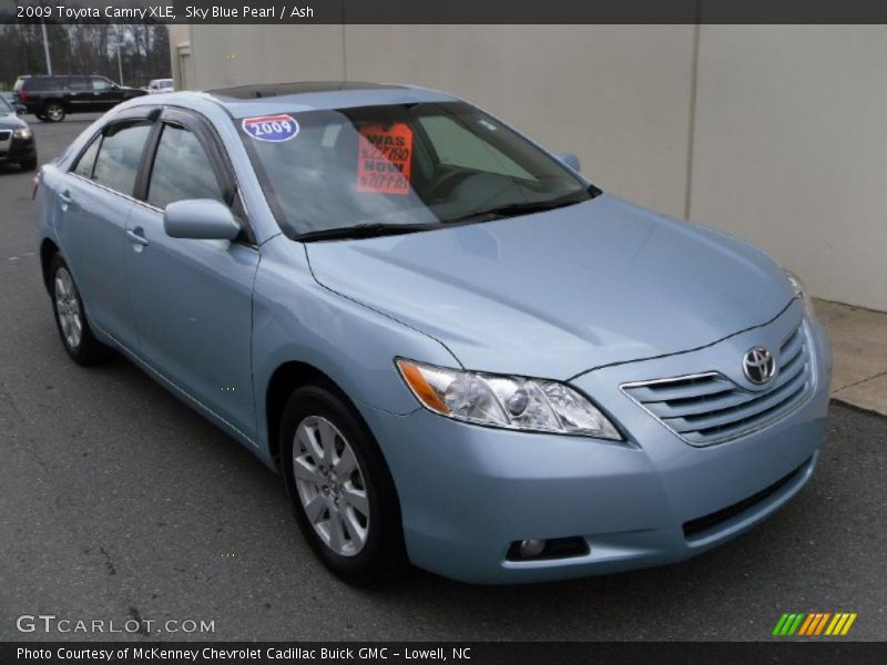 Sky Blue Pearl / Ash 2009 Toyota Camry XLE