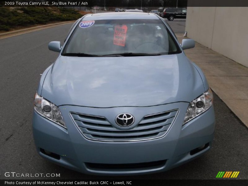 Sky Blue Pearl / Ash 2009 Toyota Camry XLE