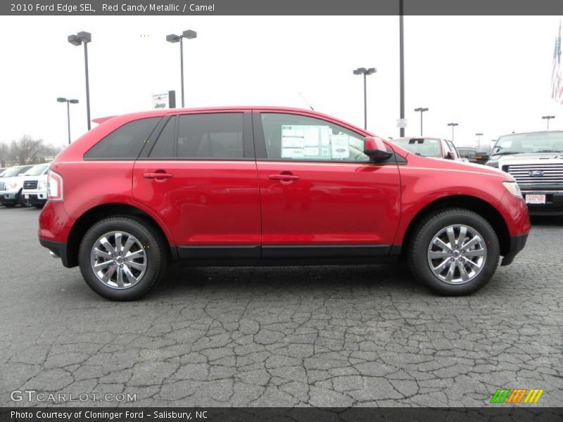 Red Candy Metallic / Camel 2010 Ford Edge SEL