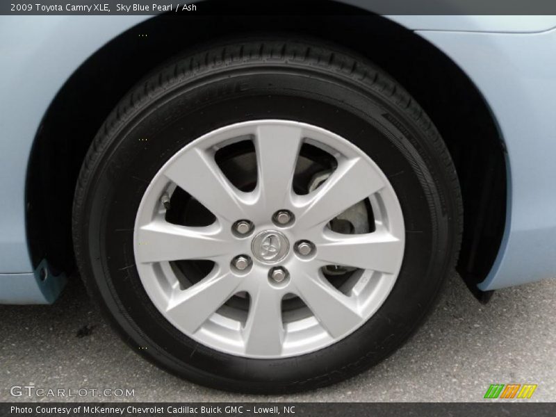 Sky Blue Pearl / Ash 2009 Toyota Camry XLE